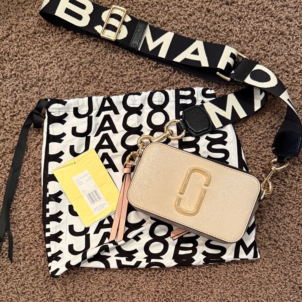 Marc Jacobs Gold Crossbody Bag